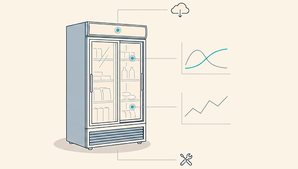 Krispi refrigeration monitoring system diagram